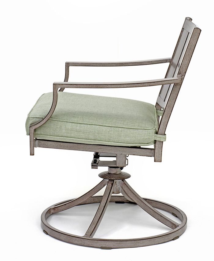 Agio Set of 6 Wayland Outdoor Swivel Chairs, Created for Macy's