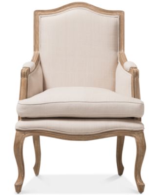 Kempler Wood Traditional French Accent Chair