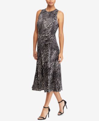 Lauren Ralph Lauren - Polka-Dot-Print Crewneck Dress