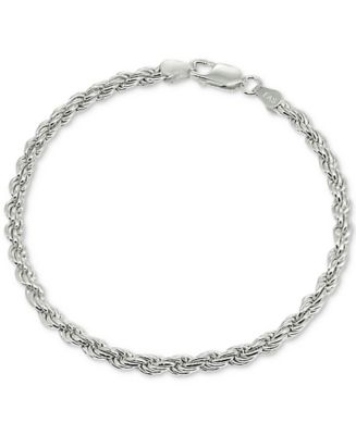 Giani Bernini Rope Bracelet in Sterling Silver, Created for Macy's - Macy's