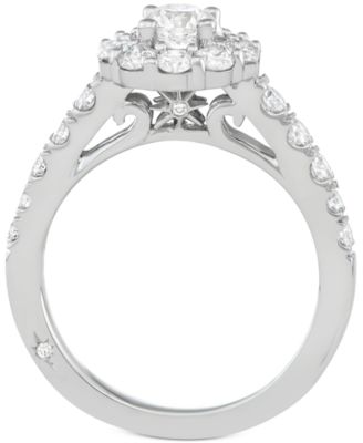 Certified Diamond Bridal Set (2 ct. t.w.) in 18k Gold, White Gold or Rose Gold, Created for Macy's