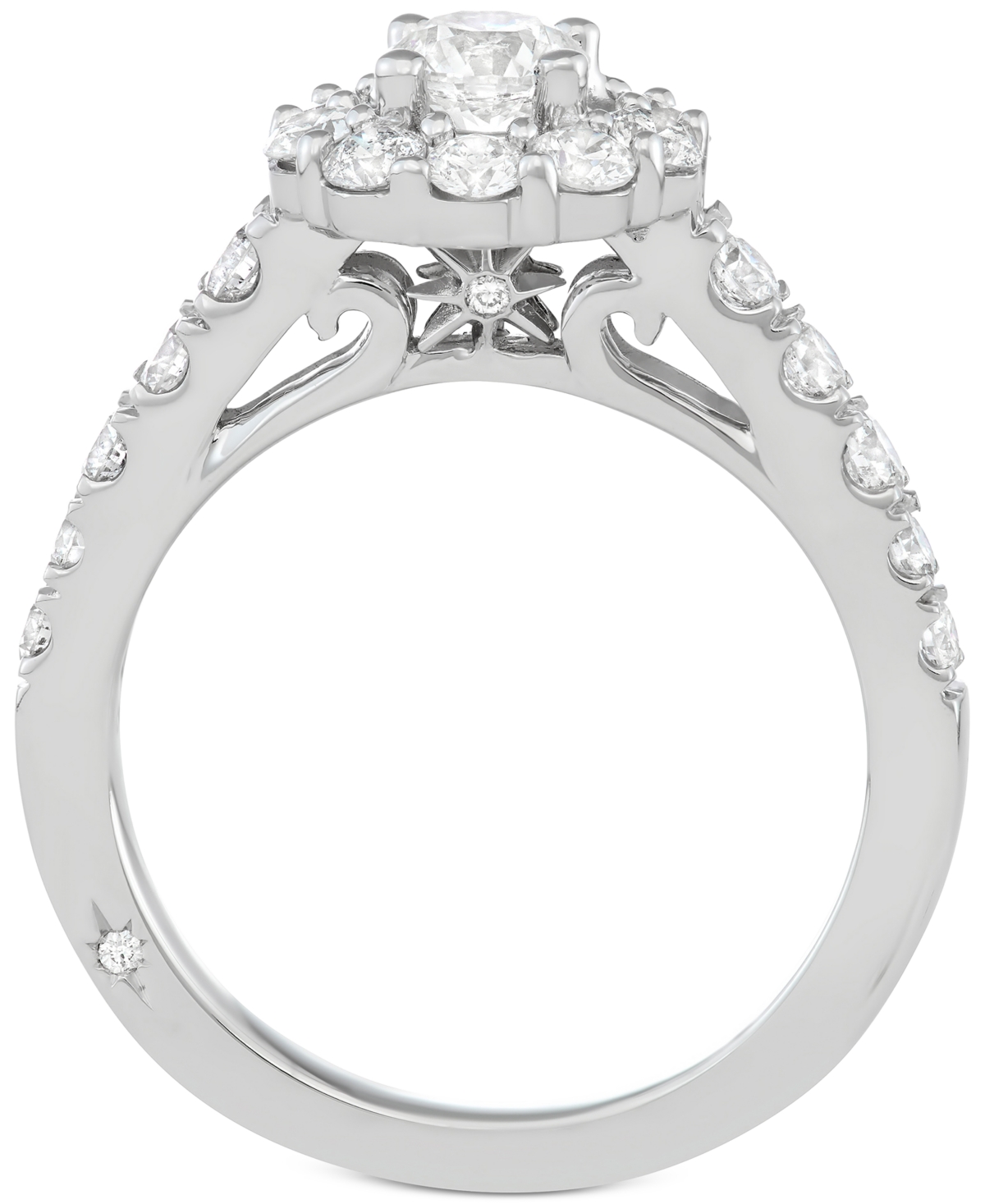 Marchesa Certified Diamond Bridal Set (2 ct. t.w.) in 18k Gold,or Rose Gold, Created for Macy's - White Gold