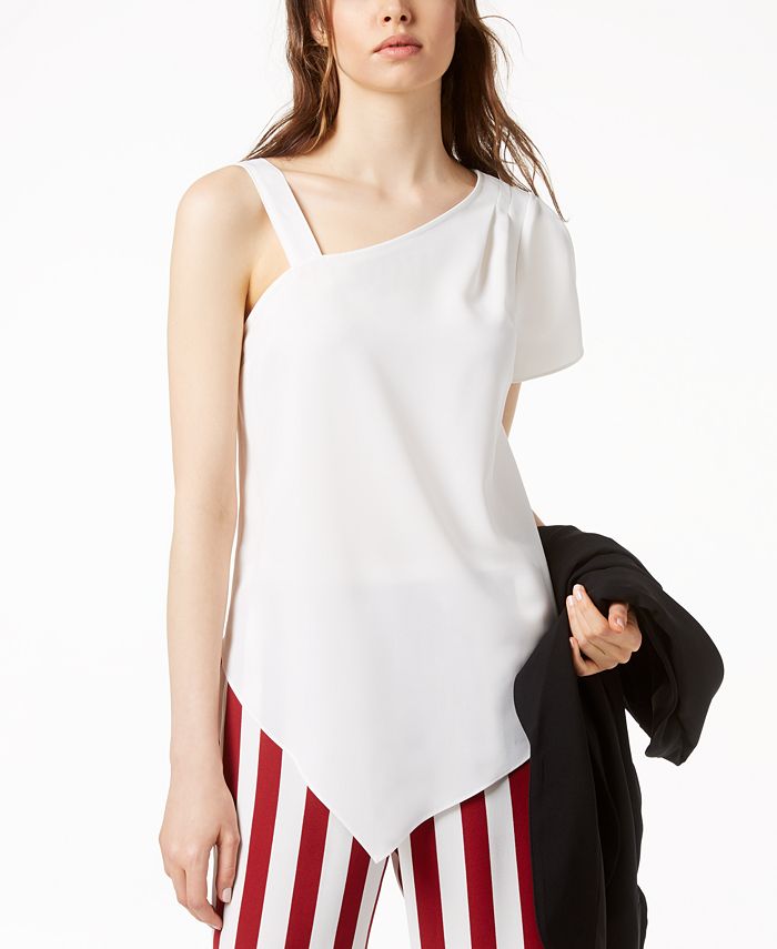 macy's asymmetrical tops
