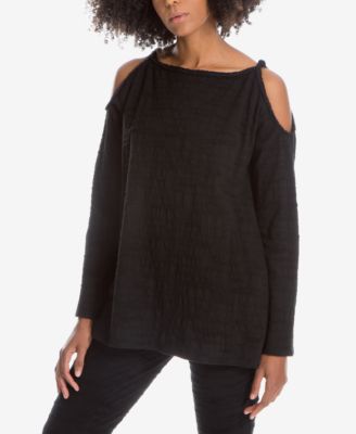 Max Studio London - Textured Cold-Shoulder Top, Created for Macy's