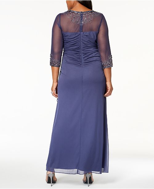 Alex Evenings Plus Size Embellished Sweetheart Gown - Dresses - Women