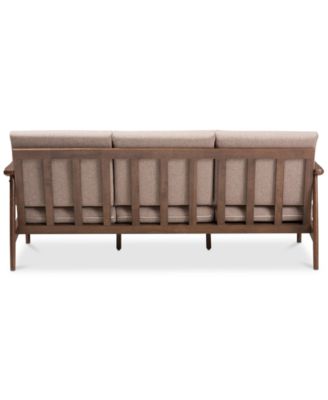 Ambelin 72" Faux Leather Sofa