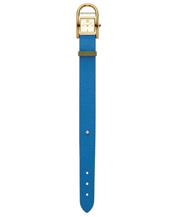 Tory burch thayer leather strap watch online