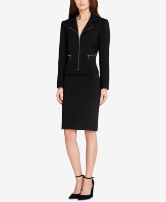 Tahari ASL - Zip-Up Skirt Suit