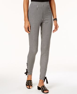 The Edit By Seventeen - Juniors' Gingham Pull-On Pants