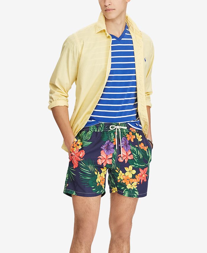 Polo Ralph Lauren Men's 53/4" Traveler Swim Trunks Macy's