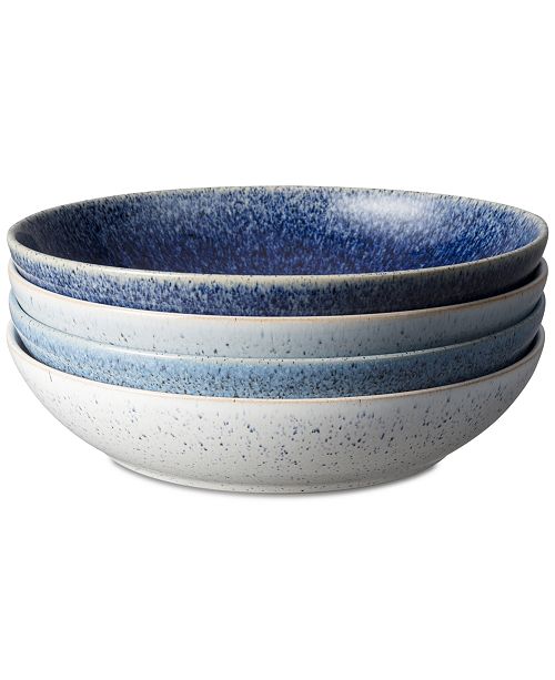 Denby Studio Blue 4-Pc. Pasta Bowl Set & Reviews - Dinnerware - Dining - Macy&#39;s