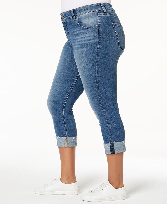 Lucky Brand Trendy Plus Size Emma Cropped Jeans - Macy's