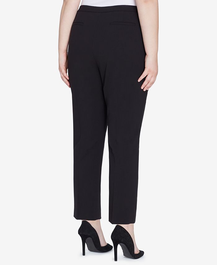 Tahari ASL Plus Size Studded Pantsuit - Macy's