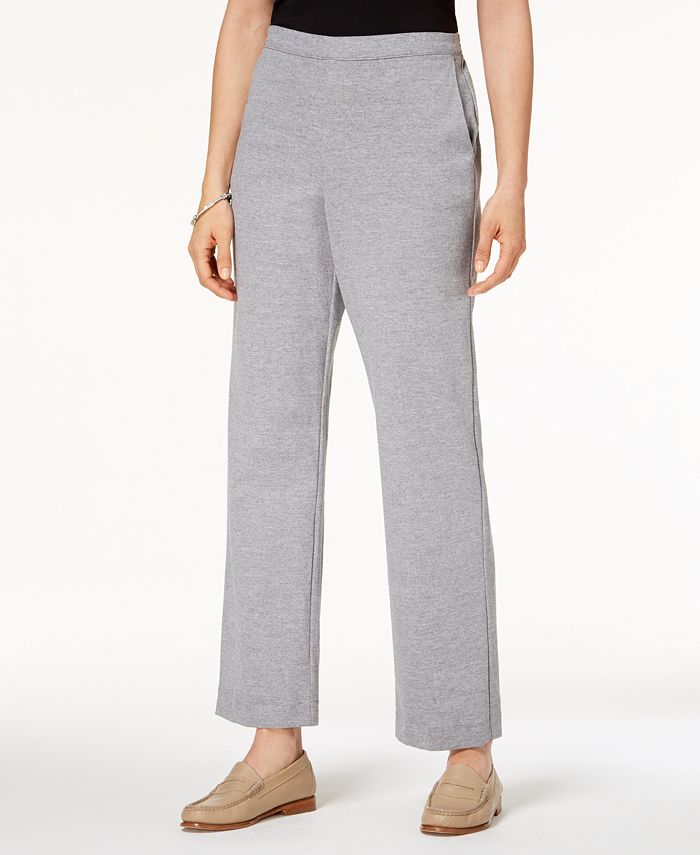Alfred Dunner Petite Play Date Pull-On Straight-Leg Pants - Macy's