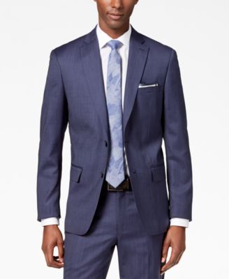 Men's Modern-Fit Stretch Textured Suit Jacket  