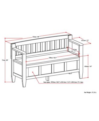 Winslow Storage Bench