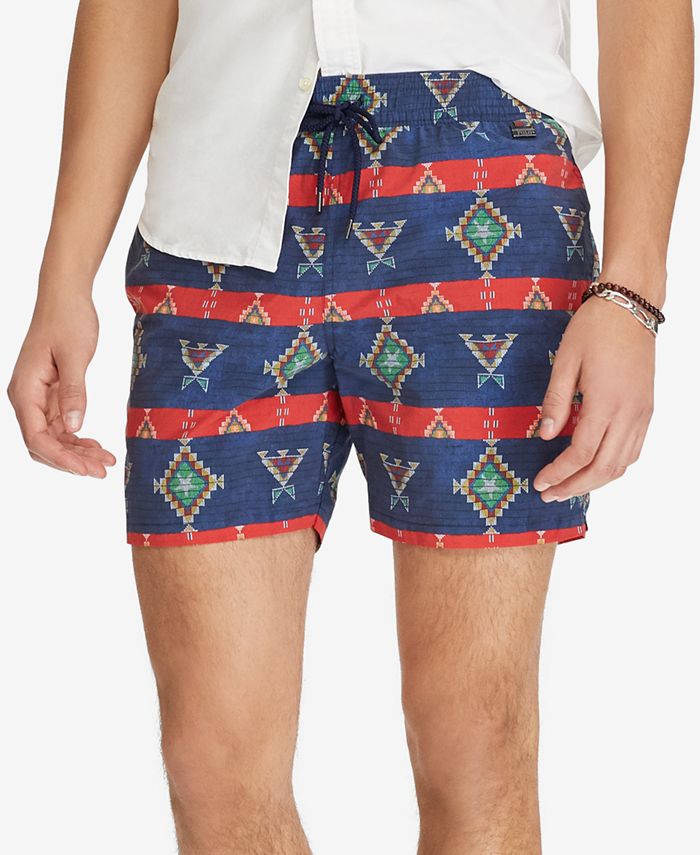 Polo Ralph Lauren Men's 53/4" Print Swim Trunks Macy's