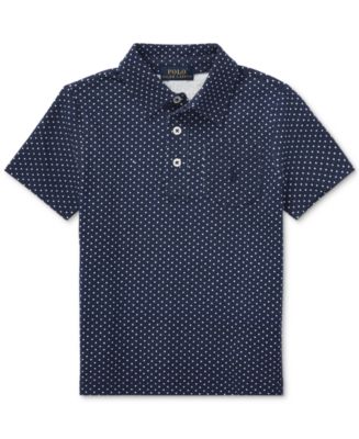 Polo Ralph Lauren Ralph Lauren Polka-Dot Cotton Polo Shirt, Little