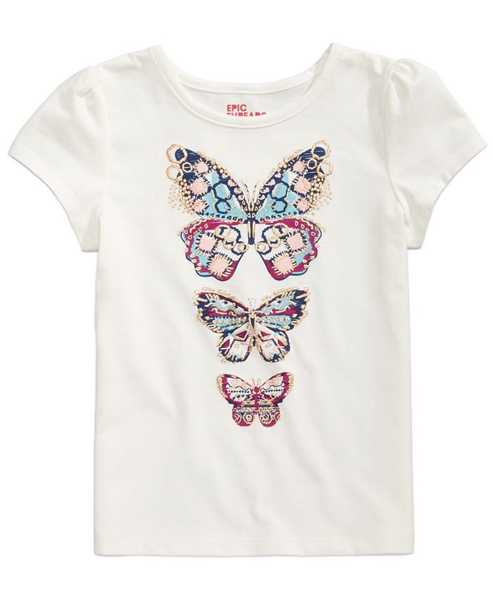 Epic Threads Printed T-Shirt, Little Girls, Created for Macy's - Macy's