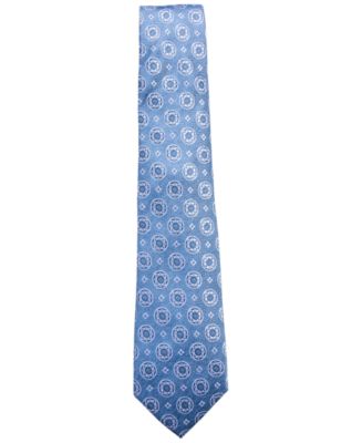 Tasso Elba Mens Medallion Tie Blue Size Regular main image 1