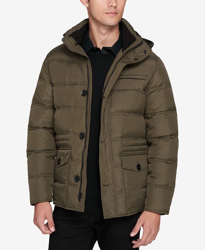 Kenneth Cole Men's Layered Quilted Jacket - Macy's