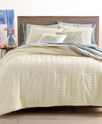 Martha Stewart Collection - Chevron Chenille 2-Pc. Twin/Twin XL Comforter Set