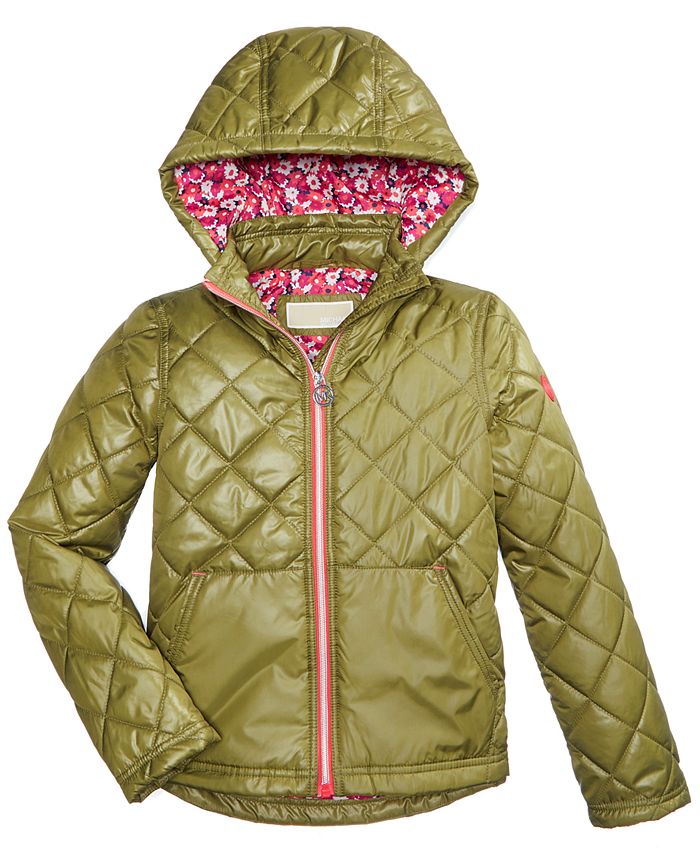 Michael Kors Quilted Lightweight Jacket, Big Girls & Reviews - Coats &  Jackets - Kids - Macy's