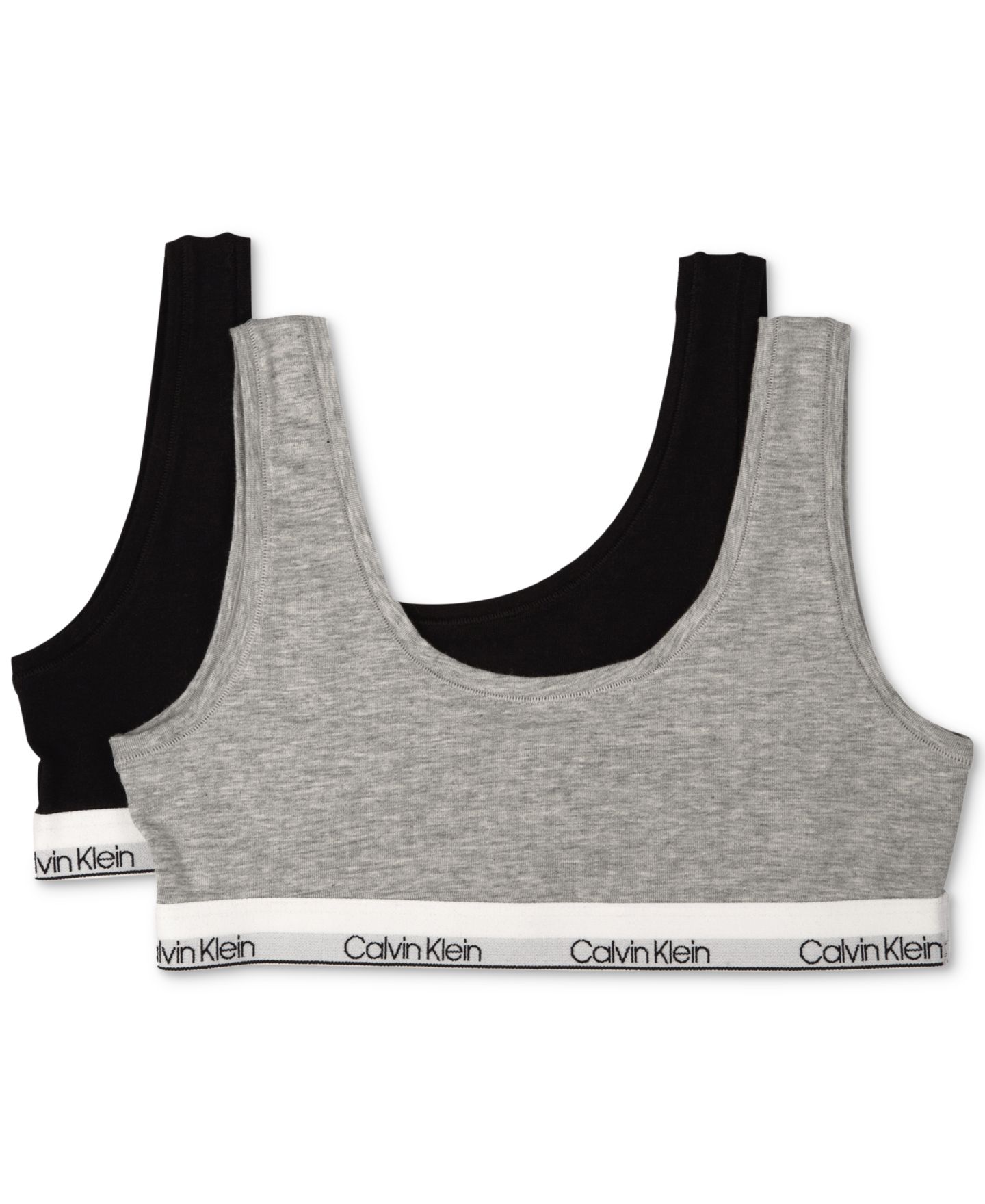Бралетт, 2 шт. — Calvin Klein, цвет: Серый / Чёрный — фото 1