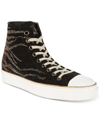 mens studded high top sneakers