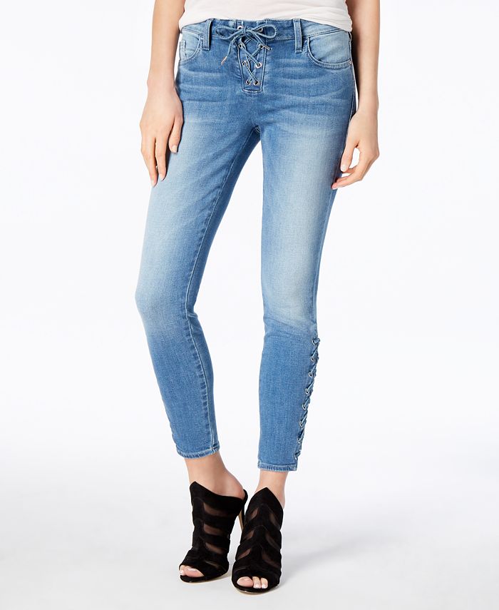 Guess lace up jeans clearance