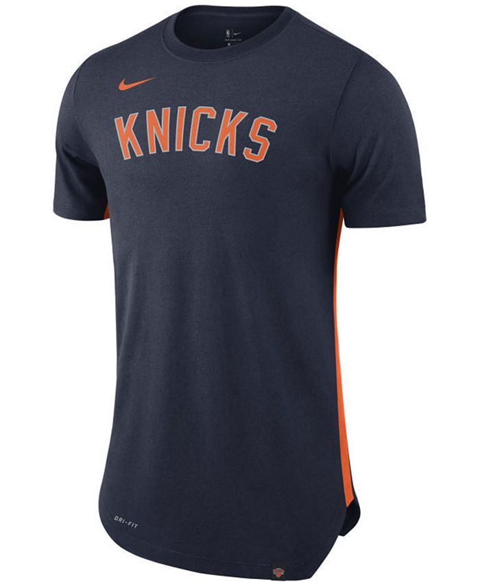 Nike Men's New York Knicks Alternate Hem Short Sleeve T-Shirt - Macy's
