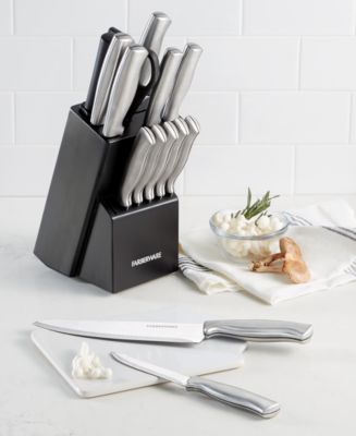 Farberware 12-Pc. Black & Copper Cutlery Set - Macy's