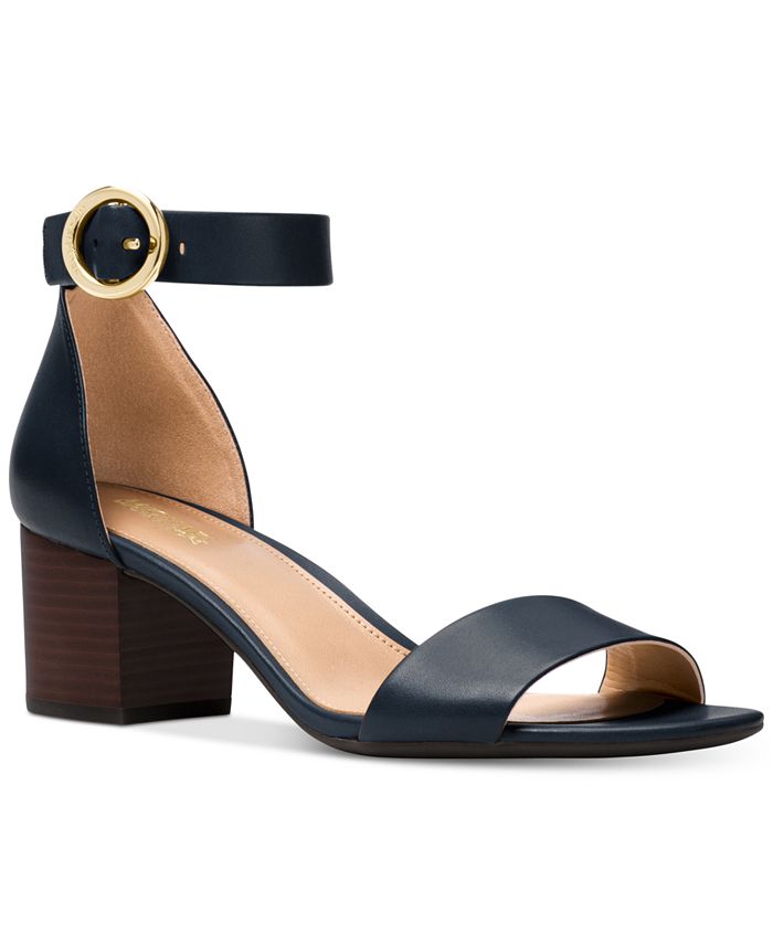 Michael Kors Lena Block Heel Dress Sandals & Reviews - Heels & Pumps -  Shoes - Macy's
