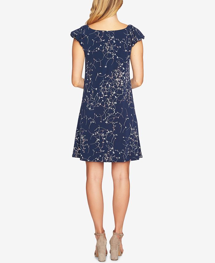 CeCe Printed BubbleSleeve Dress Macy's