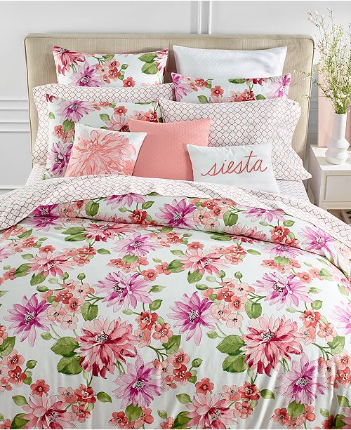 Charter Club Closeout Bouquet 2 Pc Twin Duvet Cover Set Created