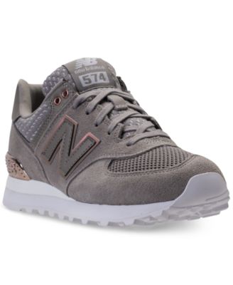 new balance women's 574 rose gold casual sneakers