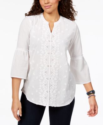 Style & Co - Appliqu&eacute; Blouse