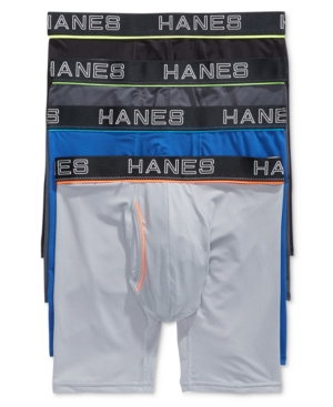 Hanes Men's 4-Pk Platinum Comfort Flex Fit Boxer Briefs