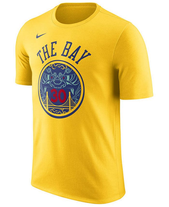 Nike Men's Stephen Curry Golden State Warriors City Player T-Shirt ...