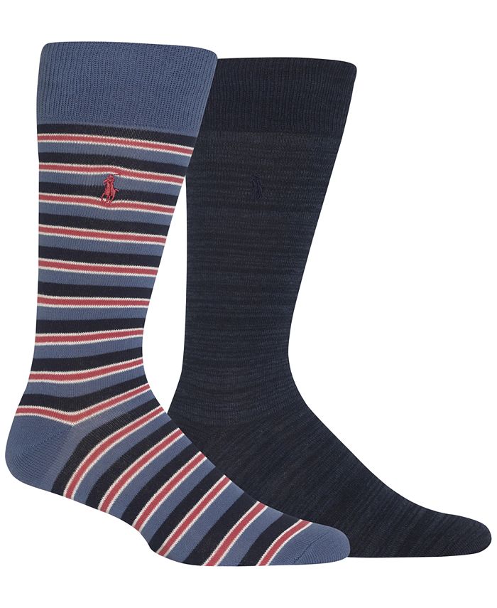 Polo Ralph Lauren Men's 2-Pk. Striped Socks - Macy's