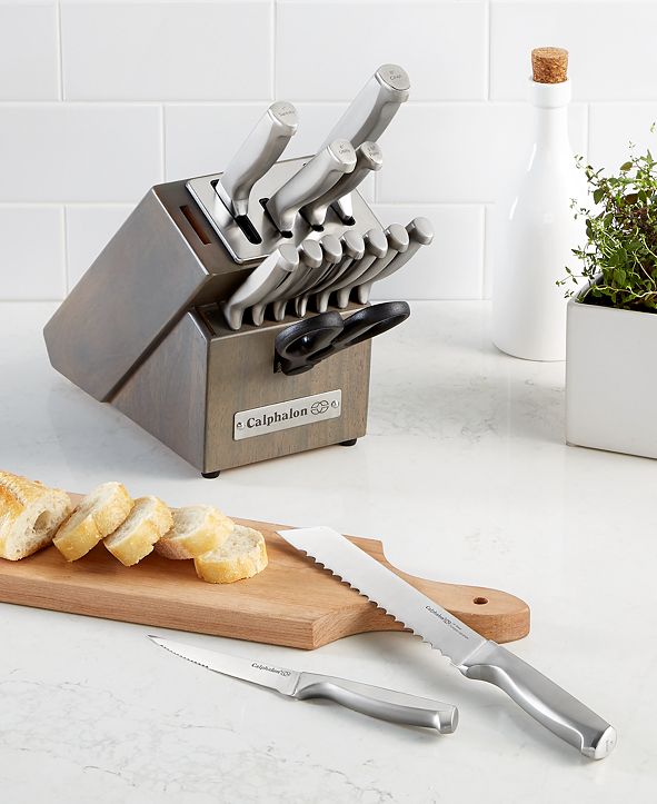 Calphalon Classic 15Pc. SelfSharpening Stainless Steel Cutlery Block Set & Reviews Cutlery