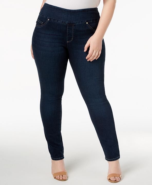 Lee Plus Size Pull-On Skinny Jeans & Reviews - Jeans - Plus Sizes - Macy's