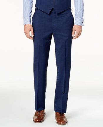 Lauren Ralph Lauren Men's Big & Tall Classic-Fit Ultraflex Navy Plaid ...