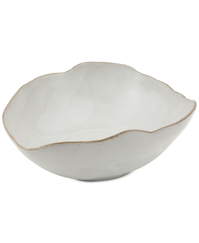 Thirstystone Asymmetrical White Glazed Ceramic Bowl Macy's