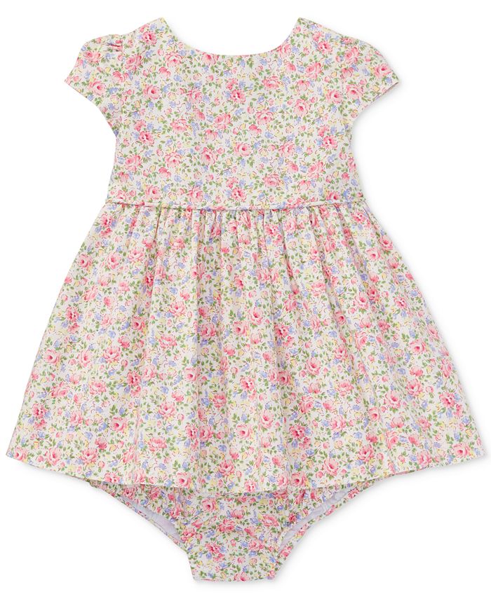 Polo Ralph Lauren Ralph Lauren Floral-Print Cotton Dress, Baby Girls ...