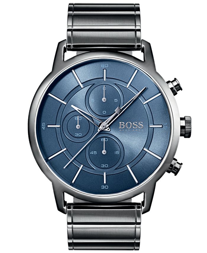 BOSS Hugo Boss Men's Chronograph Architectural Gray Stainless Steel