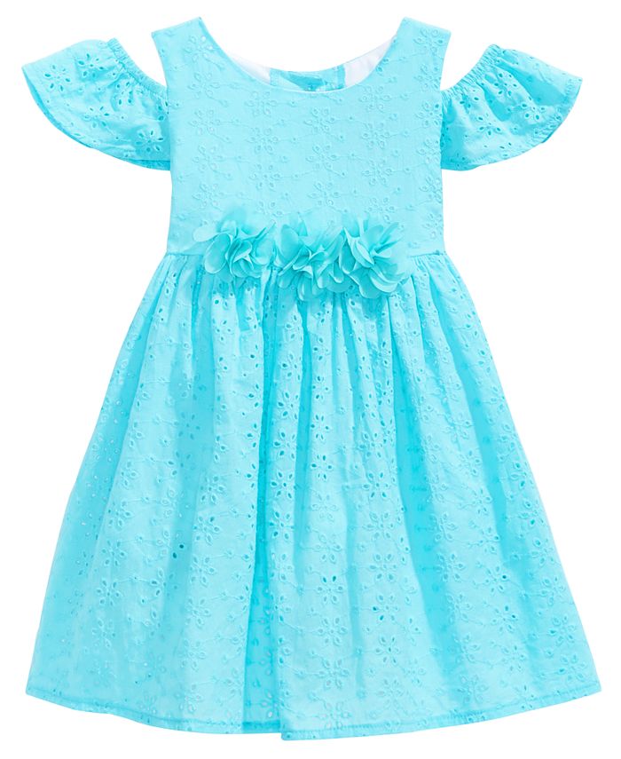 Good Lad Cold Shoulder Eyelet Dress, Little Girls Macy's