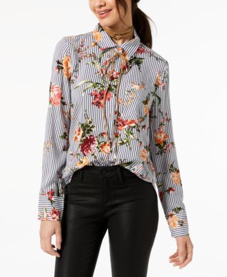 Polly & Esther - Juniors' Printed Blouse