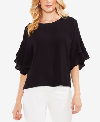 vince camuto ruffle sleeve blouse