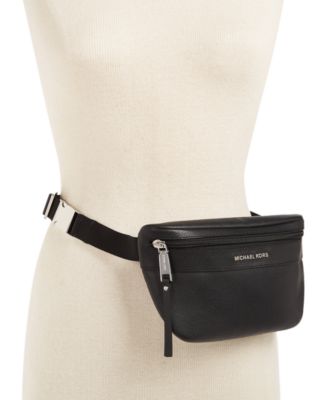 michael michael kors pebble leather oversized fanny pack